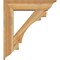 Ekena Millwork Merced Traditional Rough Sawn Bracket w/ Offset Brace, Western Red Cedar, 8"W x 32"D x 36"H BKT0806X32X36MRC01RWR - alternate 4